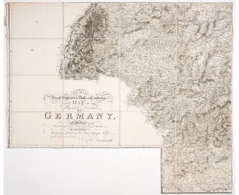 Germany.- Arrowsmith (Aaron) [...] Map Of The Physical Divisions Of Germany, Exhibiting The Post Roads, Canals &amp;c., large