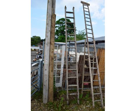 VINTAGE WOODEN LADDER