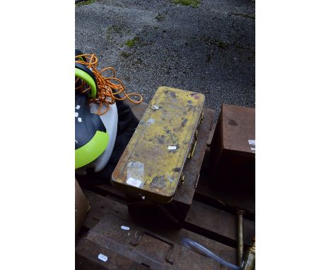 TWO TOOL CHESTS, ONE TO INCLUDE SOCKETS, HAMMER, WOOD WORKING TOOLS ETC