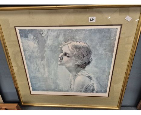 After Kate Elizabeth Olver, limited edition print portrait of Carmen. 