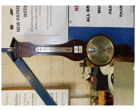 REPRODUCTION MAHOGANY FRAMED COMITY OF LONDON BAROMETER 