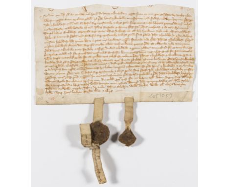 Kent, Dover.- Indenture, Henry de Haute and Anabilla, his wife, grant at fee farm to John de Roche and Heilewisa, his wife, a