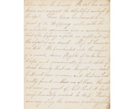 Travel Diary.- [Journey from Bromley to Hastings and Winchelsea], manuscript, 21pp. excluding blanks, firs 1½pp. in pencil, r
