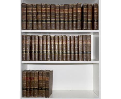 Maritime.- Naval Chronicle (The), 40 vol., numerous engraved and aquatint plates, portraits, charts, plans etc., occasional b