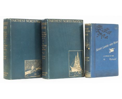 World.- Wilkinson (Hugh) Sunny Lands and Seas, first edition folding map, plates, original pictorial cloth, spine ends and co