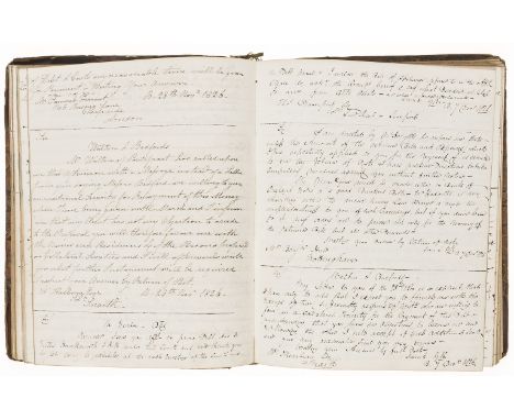 NO RESERVE Barnsley Lawyer.- Letter-Book of debt collection, manuscript, in a variety of hands, c. 300pp., a few ff. excised 