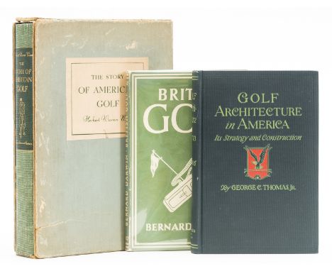 Golf.- Thomas (George C., Jr) Golf Architecture in America, Its Strategy and Construction, first edition, half-title, colour 