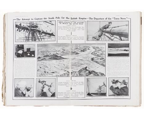 Arctic exploration.- The Sphere: An Illustrated Newspaper for the Home, volume XLI, illustrations, folding plate, torn with s