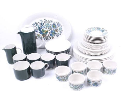 A c1970s Royal Doulton Everglades tea and dinner service. TC 1083, to include five tea cups, jugs and plates, etc. Max. H22cm