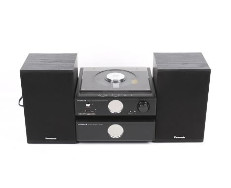 A Hitachi AX-M76 Micro HI-FI CD Stereo System. In a Panasonic box. H16cm