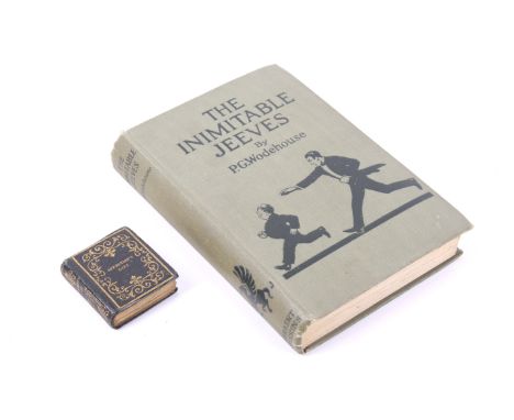 Two collectable books. Comprising P G Wodehouse - The Inimitable Jeeves, 1923, 1st edition, publ. Herbert Jenkins, London; Mi