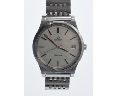 Omega Geneva circa 1970, manual winding Cal 1030 movement with original bracelet, in working order.  