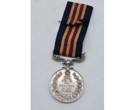 King George V silver medal For Bravery In The Field Sapper G F Davis R E.  