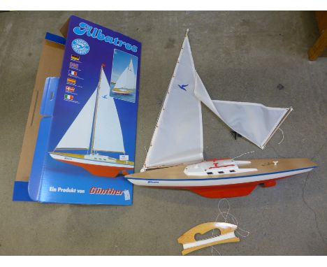A model sailing boat, 'Albatross', Gunther, Seifert Segelboote 