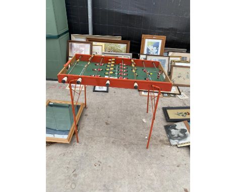 A VINTAGE TABLE FOOTBALL GAME 