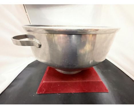 A VINTAGE STAINLESS STEEL CHURN TOP MILK FILTER 