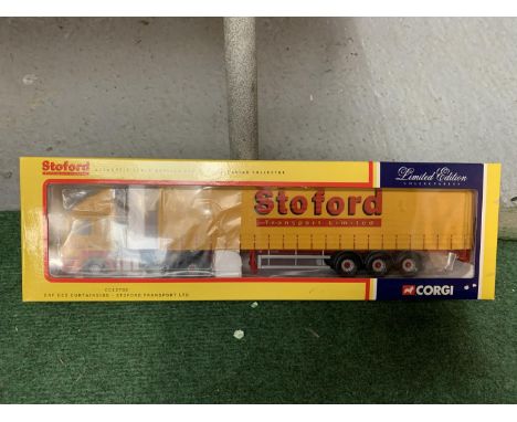 A BOXED CORGI LIMITED EDITION ERF ECS CURTAINSIDE 'STOFORD TRANSPORT LIMITED' 