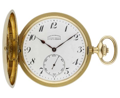 ULYSSE NARDIN TaschenuhrKlassisches Modell in Gelbgold 18K mit Lünette in Gelbgold 18K sowie Staubdeckel in Gelbgold 18K.Uhrw
