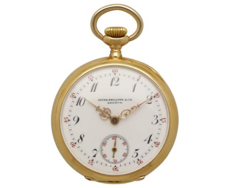 PATEK PHILIPPE Damentaschenuhr Damentaschenuhr in Gelbgold 18K mit Lünette in Gelbgold 18K.Uhrwerk Handaufzug mit weissem Ema