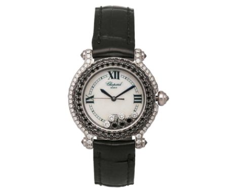 CHOPARD Armbanduhr Happy SportWunderschöne und sehr exklusive Chopard Uhr in Weissgold 18K.Lünette und Gehäuse verziert mit 6
