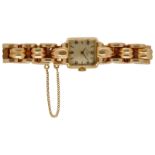 ROLEX Damenarmbanduhr Presicion in Gelbgold 18K. Uhrwerk Handaufzug mit goldfarbenem Zifferblatt,