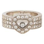 CHOPARD Ring Happy Diamonds Ring Nr. 303631 in Weissgold 18K ausgefasst mit Brillanten von zus.
