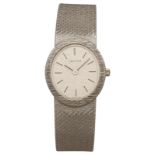 CERTINA Damenarmbanduhr Dekoratives Modell in Weissgold 18K mit Lünette und integriertem Uhrband
