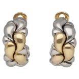 CHOPARD Casmir Ohrschmuck Sehr schöne Halbcreolen aus dem Hause Chopard in Weissgold/Gelbgold 18K.