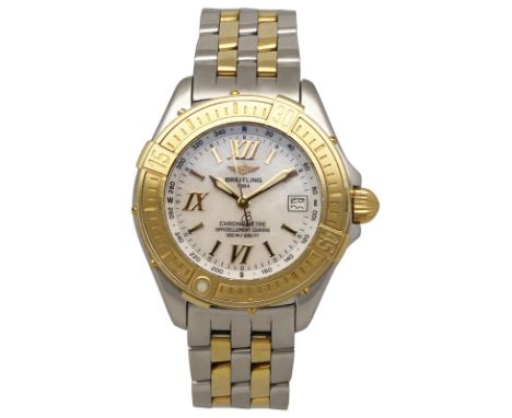 BREITLING DamenarmbanduhrLady B-Class Chronometer in Stahl/Gelbgold 18K mit drehbarer Lünette in Gelbgold 18K.Uhrwerk Quarz m