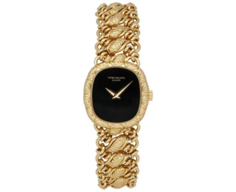 PATEK Philippe DamenarmbanduhrPatek Philippe Ellipse in Gelbgold 18K mit Lünette in Gelbgold 18K undsehr schönem, integrierte