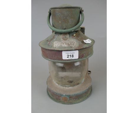 Antique ship's lamp