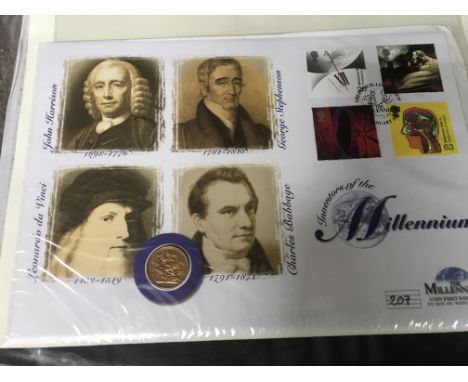 A full sovereign first day cover .