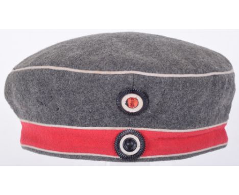 M.1907 5th Prussian Hussar Regiment Feldmutze (Forage Cap), a magnificent and very rare feldmutze to Prussian Hussar Regiment