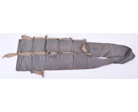 WW1 German Ammunition Bandolier, good example of a maker marked cloth ammunition bandolier, some light fading and rusting to 