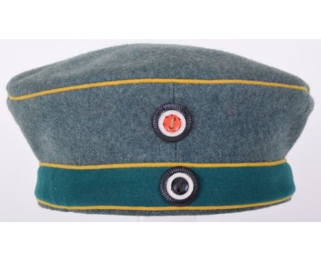Prussian M.1908 Jager zu Pferde Feldmutze (Forage Cap), superb near mint condition feldmutze of an enlisted man in the 3rd Ja
