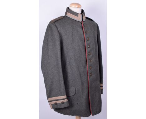 Bavarian Regiment Nr6 07/14 Pattern Field Grey Tunic, superb quality, minor moth nips, good nap to cloth overall. 07 rear ski