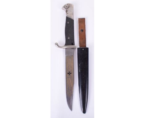 Souvenir of Solingen German Fighting Knife, overall length 28.5cms in length. Produced for the allied occupation troops after