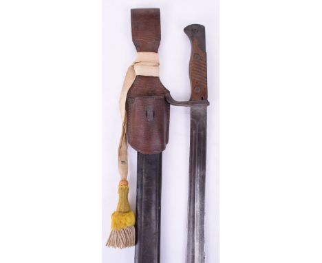 German S98/05 Mauser Bayonet, no visible markings, blade excellent, wood grips good, Imperial acceptance stamp to upper pomme