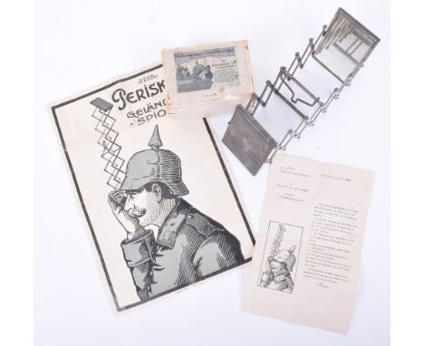 Cased Private Purchase Officers Trench Periscope, excellent example complete with the original instructions leaflet and diagr