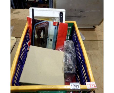 Three car radio cassette player and a rear windscreen wiper kit. Not available for in-house P&amp;P 