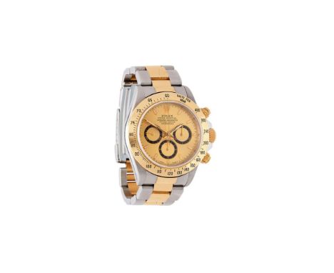 Rolex, Oyster Perpetual Cosmograph Daytona, ref. 16523, a bi-metal bracelet watch, no. U607847, circa 1997, automatic chronog