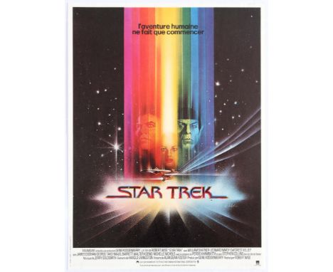 Original vintage movie poster for the futuristic sci-fi cult classic film Star Trek: The Motion Picture directed by Robert Wi