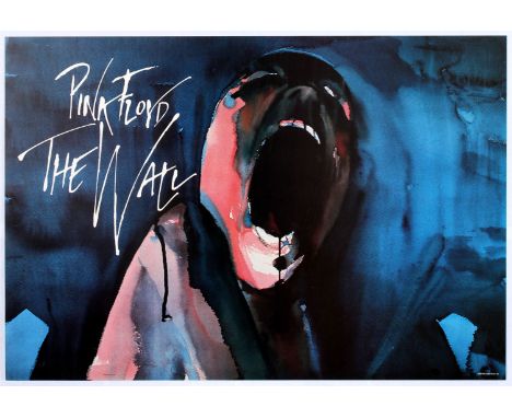 Original vintage commercial advertising poster promoting the 1982 film The Wall. Pink Floyd – The Wall is a 1982 British live