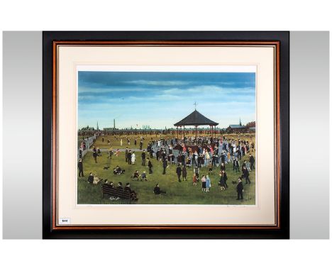 Tom Dodson Pencil Signed Limited & Numbered Edition Colour Print, 'Dancing In The Park' Number 84/850. Fine Art Trade Guild S