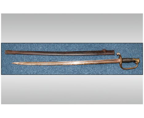 French 1845 Pattern Infantry Officers Sword, with Scabbard 