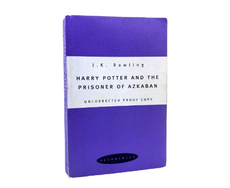 Rowling, J. K. Harry Potter and the Prisoner of Azkaban, Uncorrected Proof, scarce first state in purple wrappers [one of onl