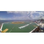 Heli Pad w/ safety net, approved for bi-directional operations by chinook helicopters and