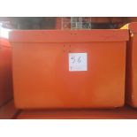 Large lifejacket container with approx. 24 lifejackets
