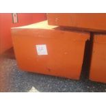 Large lifejacket container with approx. 18 lifejackets