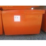 Large lifejacket container with approx. 24 lifejackets